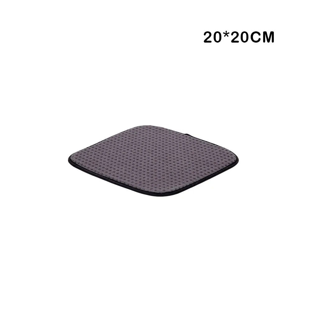Bowling Ball Towel Nonslip Polyester Cleaning Pad Washable Dust Debris Remover Polisher Pads Equipment for 20x25cm - Slobuy