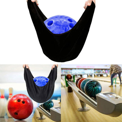 Bowling Ball Wiping-Bag Microfiber Polished Bowling Towel Bowling Storage Bag Carrier Bag Wiping Cloth Bowling Accessory - Slobuy