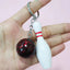 Bowling Key Chain Ball Shape Key Ring Holder Keychain Sport Lovers Handbag Car Key Pendant Sports Keychain Bowling Key Holder - Slobuy
