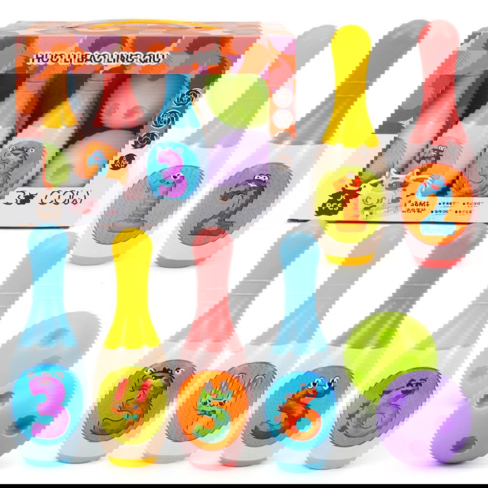 Bowling Set Education Toys For Kids Toddlers Animal Number Learning  Indoor Outdoor Sports Games Toys for Kids Baby Gift - Slobuy