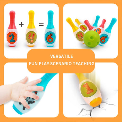 Bowling Set Education Toys For Kids Toddlers Animal Number Learning  Indoor Outdoor Sports Games Toys for Kids Baby Gift - Slobuy