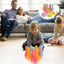 Bowling Set Sports 18cm Kids Educational Toys Ball And Pins Bowling Toys Plastic Gutterball Funny Bowling (Random Color) - Slobuy