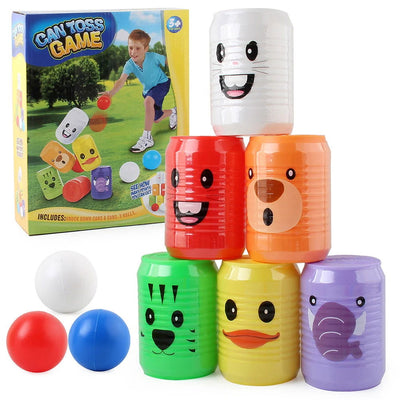 Bowling Toys Kids Can Shape Indoor Playset Large Digital Educational Cartoon Animal Pattern Child - Slobuy