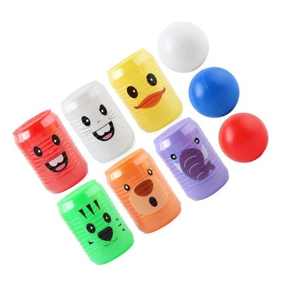 Bowling Toys Kids Can Shape Indoor Playset Large Digital Educational Cartoon Animal Pattern Child - Slobuy