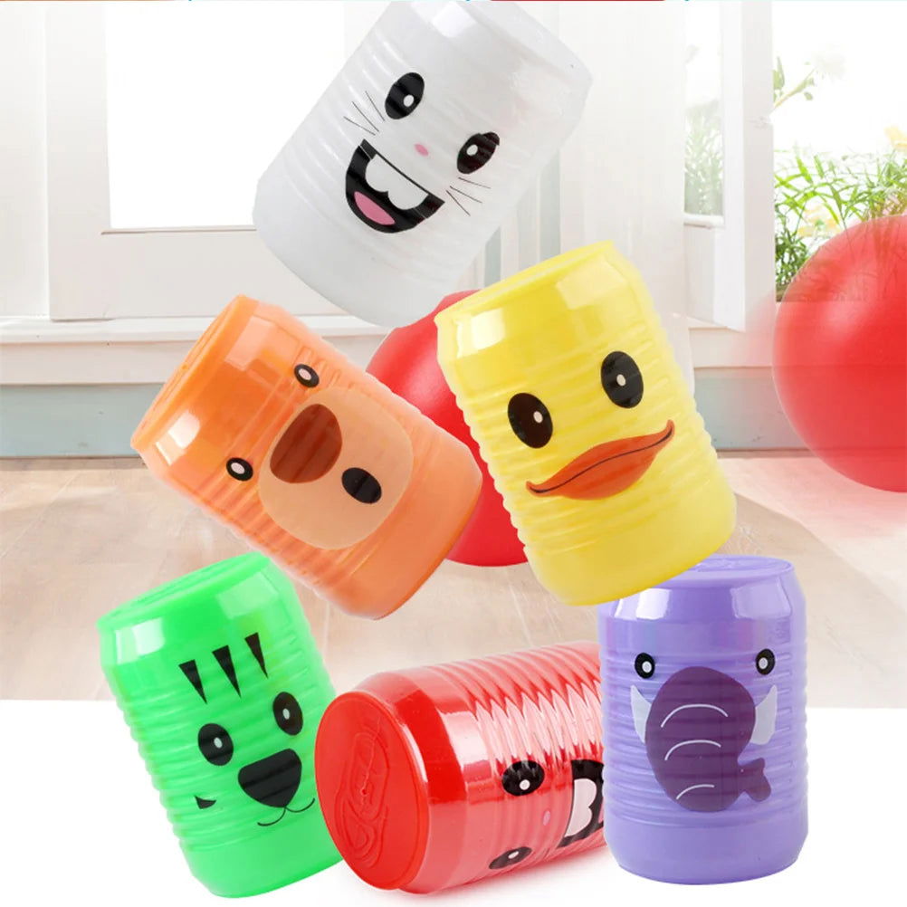 Bowling Toys Kids Can Shape Indoor Playset Large Digital Educational Cartoon Animal Pattern Child - Slobuy