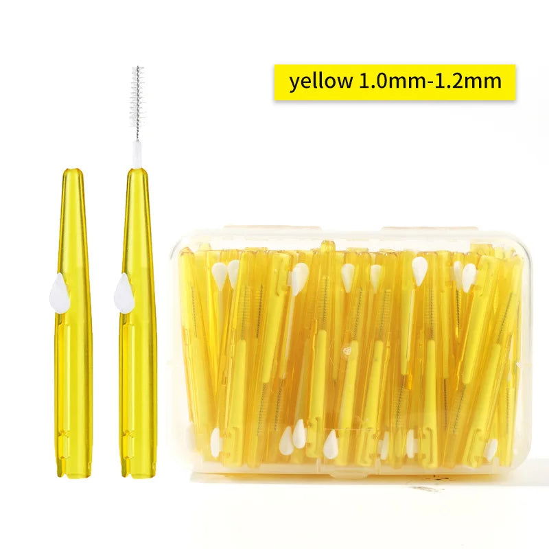 30Pcs/Box Toothpick Dental Interdental Brush 0.6-1.5Mm Cleaning Between Teeth Oral Care Orthodontic I Shape Tooth Floss - Slobuy