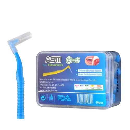 30Pcs/Box Toothpick Dental Interdental Brush 0.6-1.5Mm Cleaning Between Teeth Oral Care Orthodontic I Shape Tooth Floss - Slobuy