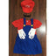 Boy Girl Anime Games Cartoon Cosplay Suit Kids Anime Fantasy Romper Party Halloween Long Sleeve Dress Hat Costume - Slobuy
