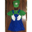 Boy Girl Anime Games Cartoon Cosplay Suit Kids Anime Fantasy Romper Party Halloween Long Sleeve Dress Hat Costume - Slobuy