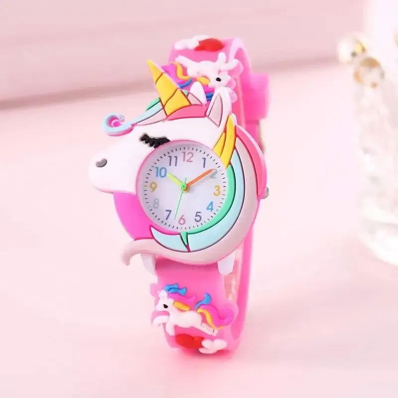 Boys and Girls with Children Cute Fashion Snap Watch Quartz Watch - Slobuy