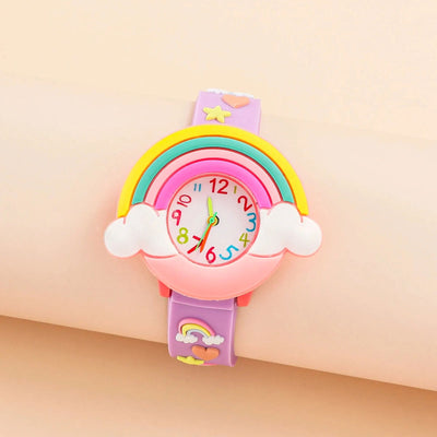 Boys and Girls with Children Cute Fashion Snap Watch Quartz Watch - Slobuy