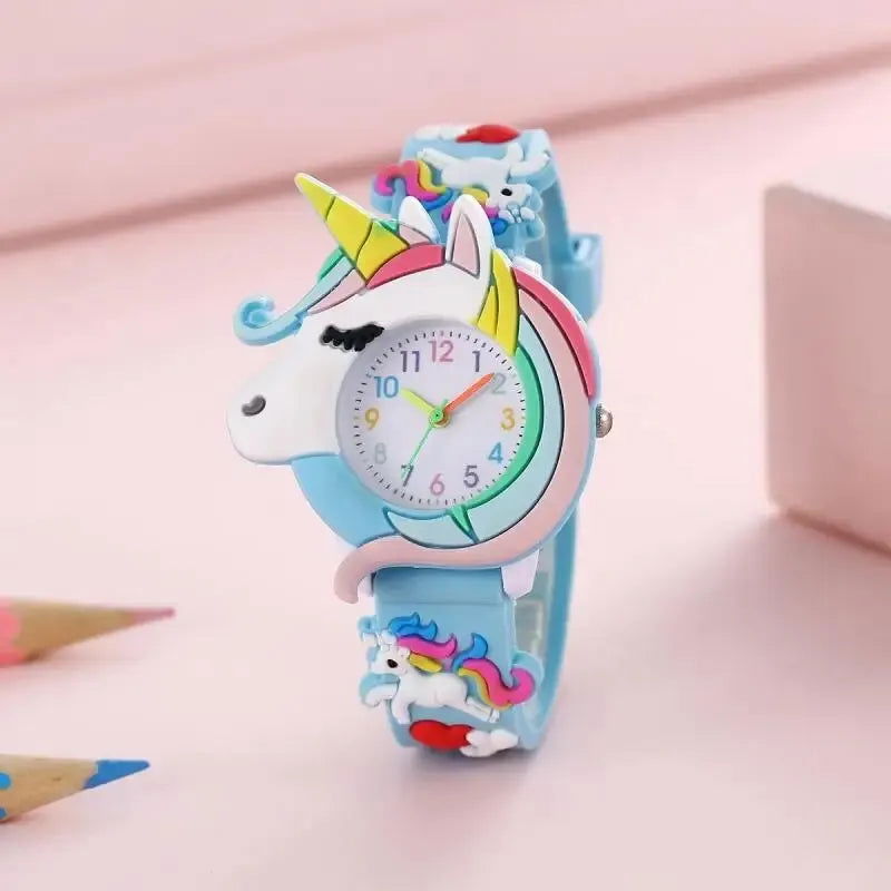 Boys and Girls with Children Cute Fashion Snap Watch Quartz Watch - Slobuy
