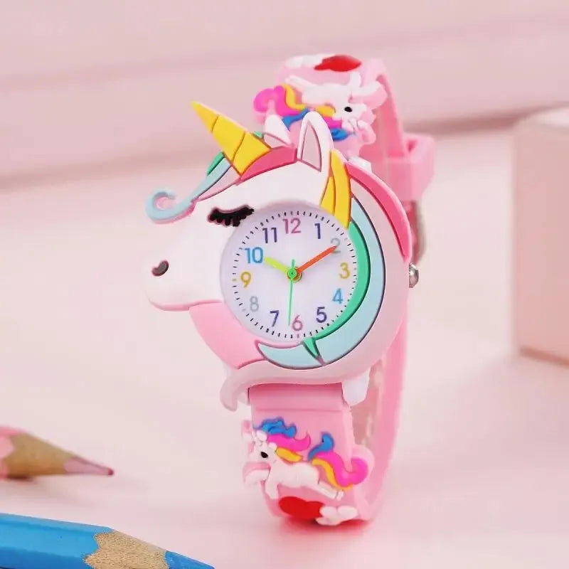 Boys and Girls with Children Cute Fashion Snap Watch Quartz Watch - Slobuy