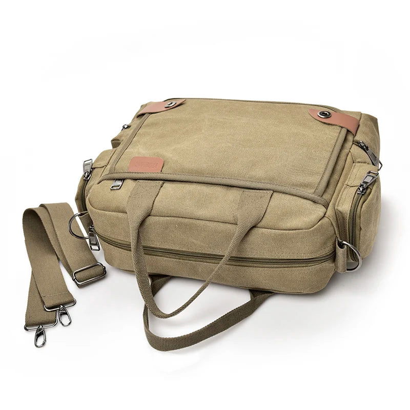 Brand Men Crossbody Bags Male Canvas Shoulder Bags Boy Messenger Bags Man Handbags for Travel Casual Large Satchel Grey - Slobuy