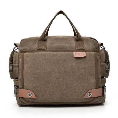 Brand Men Crossbody Bags Male Canvas Shoulder Bags Boy Messenger Bags Man Handbags for Travel Casual Large Satchel Grey - Slobuy