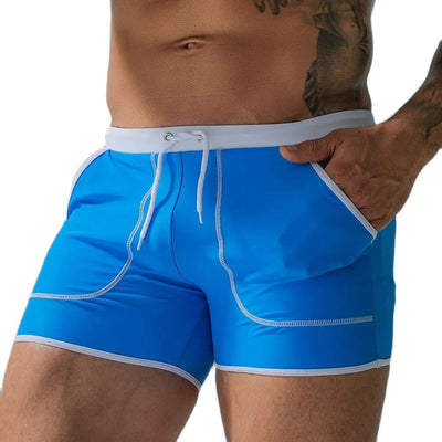 Brand Men's Swimwear Trunks Outdoors Sexy Summer Stretch Beach Surfing Swim Sports suit Shorts Men Swimsuit Swimming Pants - Slobuy