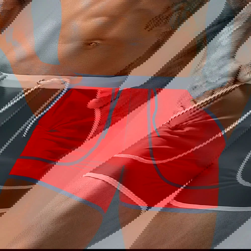 Brand Men's Swimwear Trunks Outdoors Sexy Summer Stretch Beach Surfing Swim Sports suit Shorts Men Swimsuit Swimming Pants - Slobuy