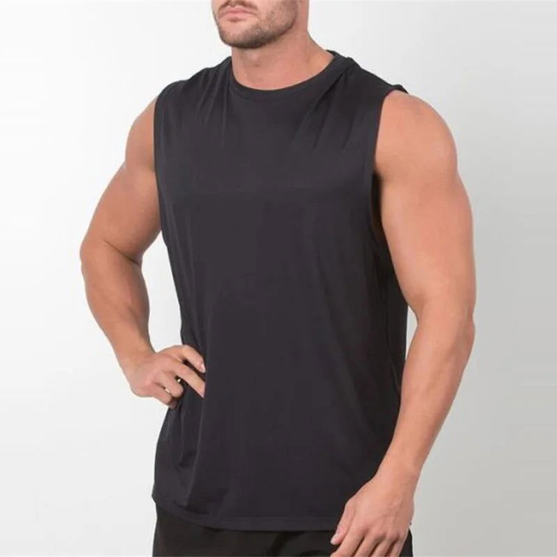 Brand New Plain Tank Top Men Bodybuilding singlet Gym Stringer Sleeveless Shirt Blank Fitness Clothing Sportwear Muscle Vest - Slobuy