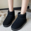 Brand Women's Shoes Australian Boots Winter Footwear Round Toe Flat Heel Boots-Women Fashion Snow Low 2023  Ladies Ankle Cotton - Slobuy