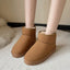 Brand Women's Shoes Australian Boots Winter Footwear Round Toe Flat Heel Boots-Women Fashion Snow Low 2023  Ladies Ankle Cotton - Slobuy