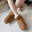 Brand Women's Shoes Australian Boots Winter Footwear Round Toe Flat Heel Boots-Women Fashion Snow Low 2023  Ladies Ankle Cotton - Slobuy