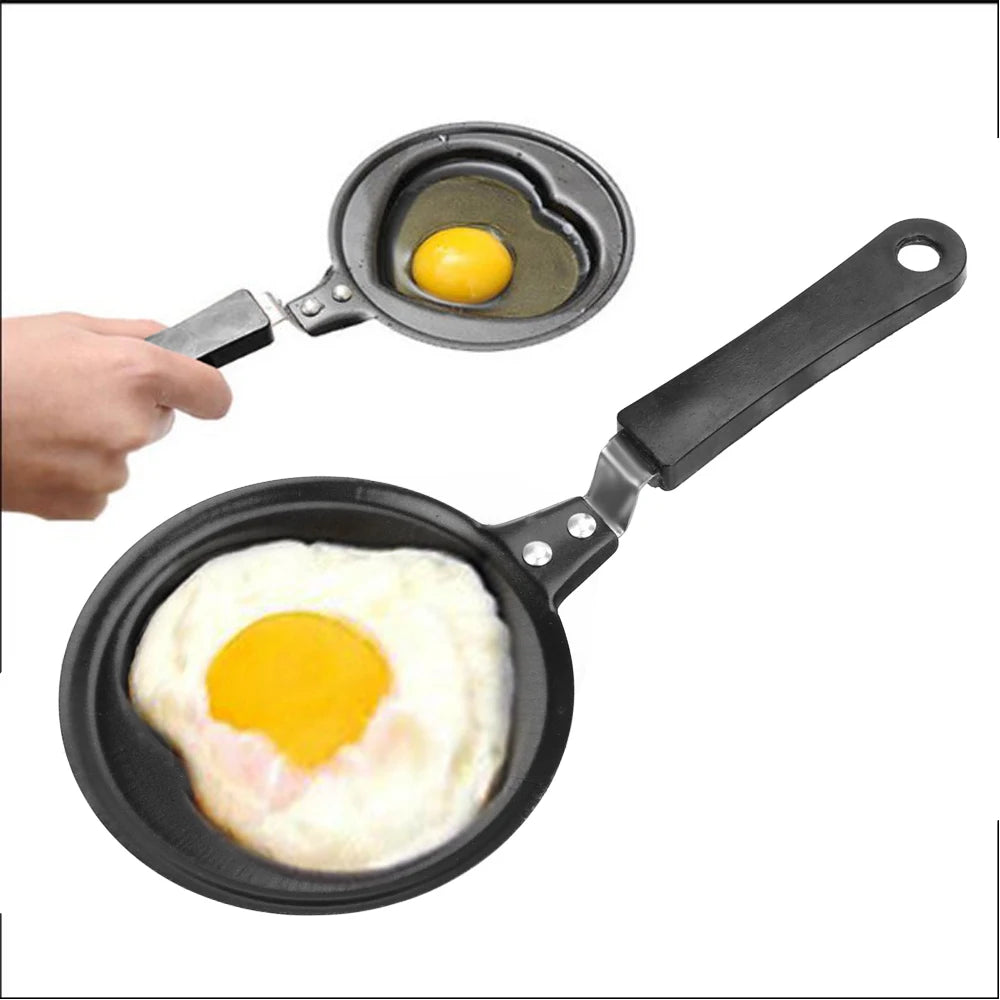 Breakfast Egg Frying Pot Egg Mold Pan Flip Omelette Mold Non-Stick Frying Pan Pancake Maker Kitchen Tools Mini - Slobuy