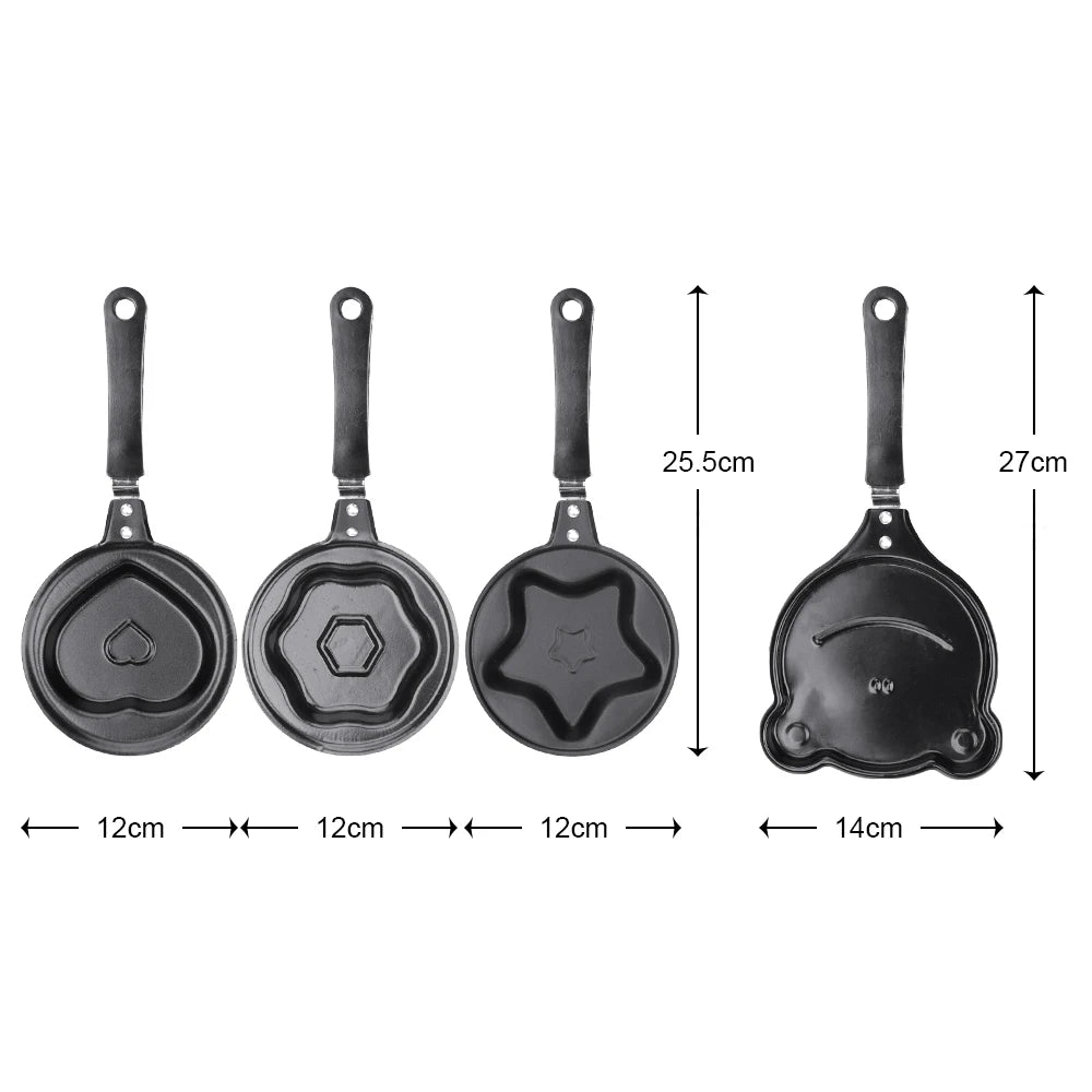 Breakfast Egg Frying Pot Egg Mold Pan Flip Omelette Mold Non-Stick Frying Pan Pancake Maker Kitchen Tools Mini - Slobuy