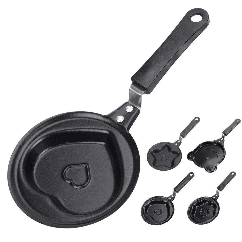 Breakfast Egg Frying Pot Egg Mold Pan Flip Omelette Mold Non-Stick Frying Pan Pancake Maker Kitchen Tools Mini - Slobuy