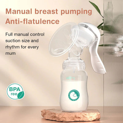 Breast Pump Baby Nipple Manual Suction Milk Pump Feeding Breasts Pumps Milk Bottle Sucking Postpartum Supplies - Slobuy