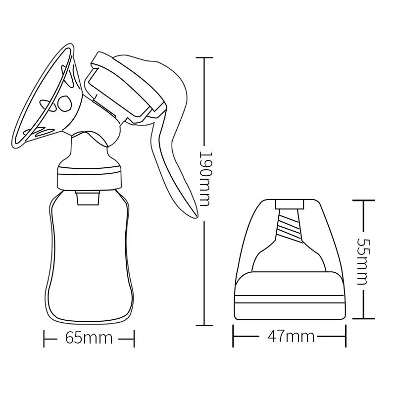 Breast Pump Baby Nipple Manual Suction Milk Pump Feeding Breasts Pumps Milk Bottle Sucking Postpartum Supplies Accessories - Slobuy