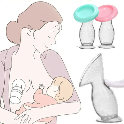 Breastfeeding Baby Feeding Manual Breast Pump Partner Breast Collector Automatic Correction Breast Milk Silicone Pumps BPA Free - Slobuy