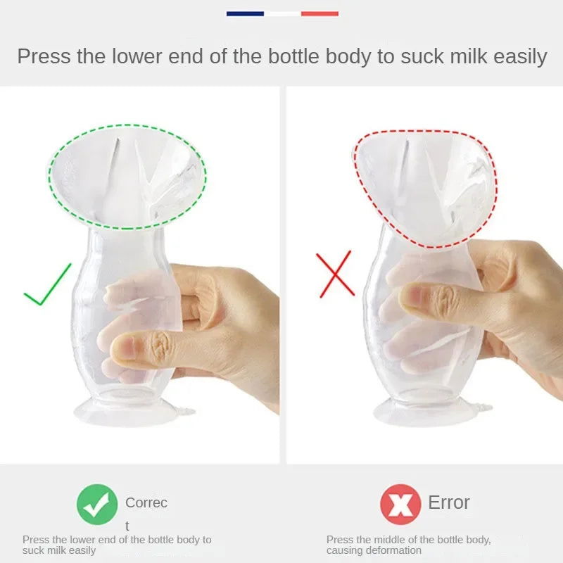 Breastfeeding Baby Feeding Manual Breast Pump Partner Breast Collector Automatic Correction Breast Milk Silicone Pumps BPA Free - Slobuy