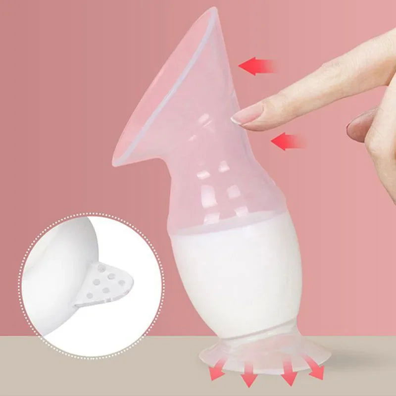 Breastfeeding Baby Feeding Manual Breast Pump Partner Breast Collector Automatic Correction Breast Milk Silicone Pumps BPA Free - Slobuy