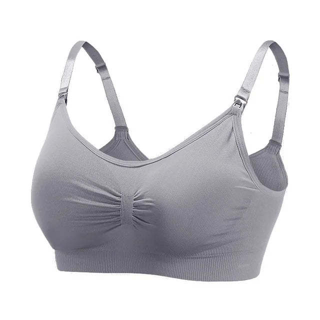 Breastfeeding Bras Maternity Nursing Bra for Feeding Nursing Underwear Clothes for Pregnant Women Wirefree Breathable Bra - Slobuy