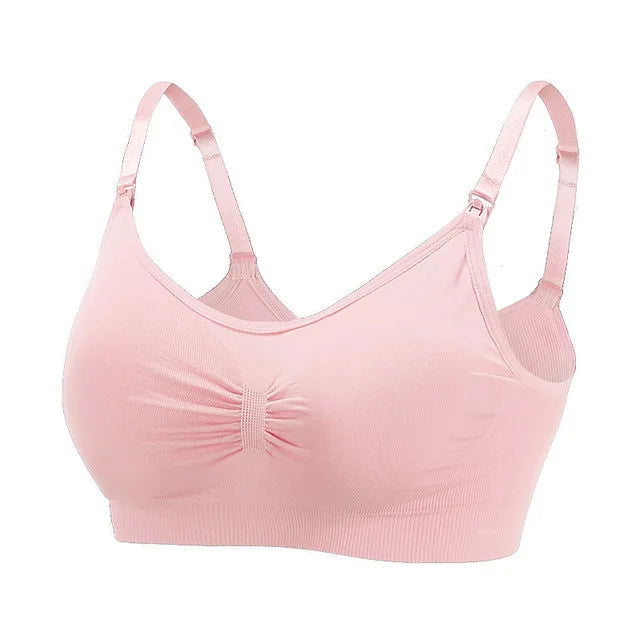 Breastfeeding Bras Maternity Nursing Bra for Feeding Nursing Underwear Clothes for Pregnant Women Wirefree Breathable Bra - Slobuy