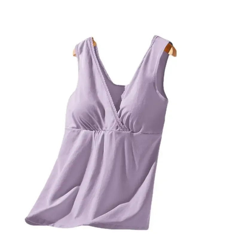 Breastfeeding Vest Modal Maternity Tanks Nursing Bra Nurse Tanks for Pregnant Women Pregnancy Feeding Clothing - Slobuy