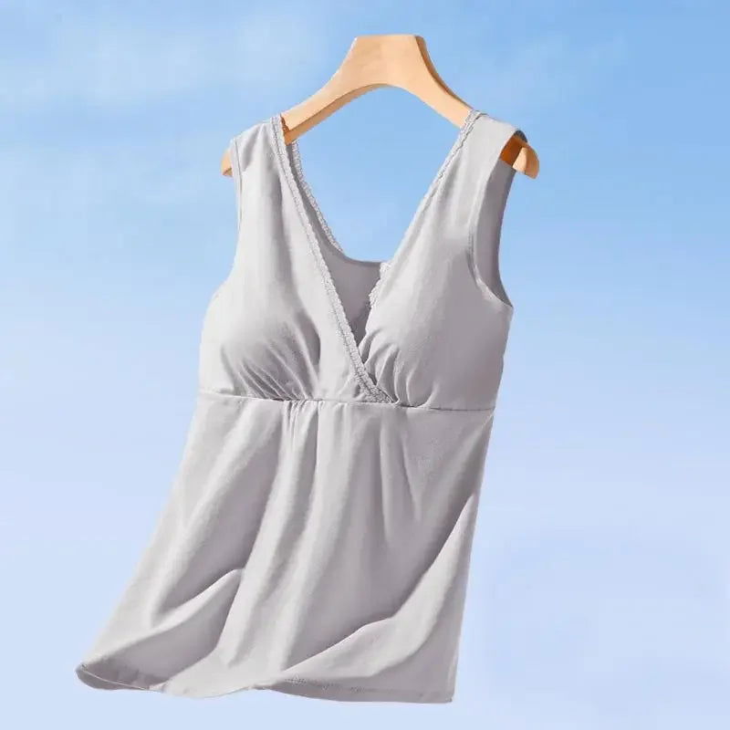 Breastfeeding Vest Modal Maternity Tanks Nursing Bra Nurse Tanks for Pregnant Women Pregnancy Feeding Clothing - Slobuy