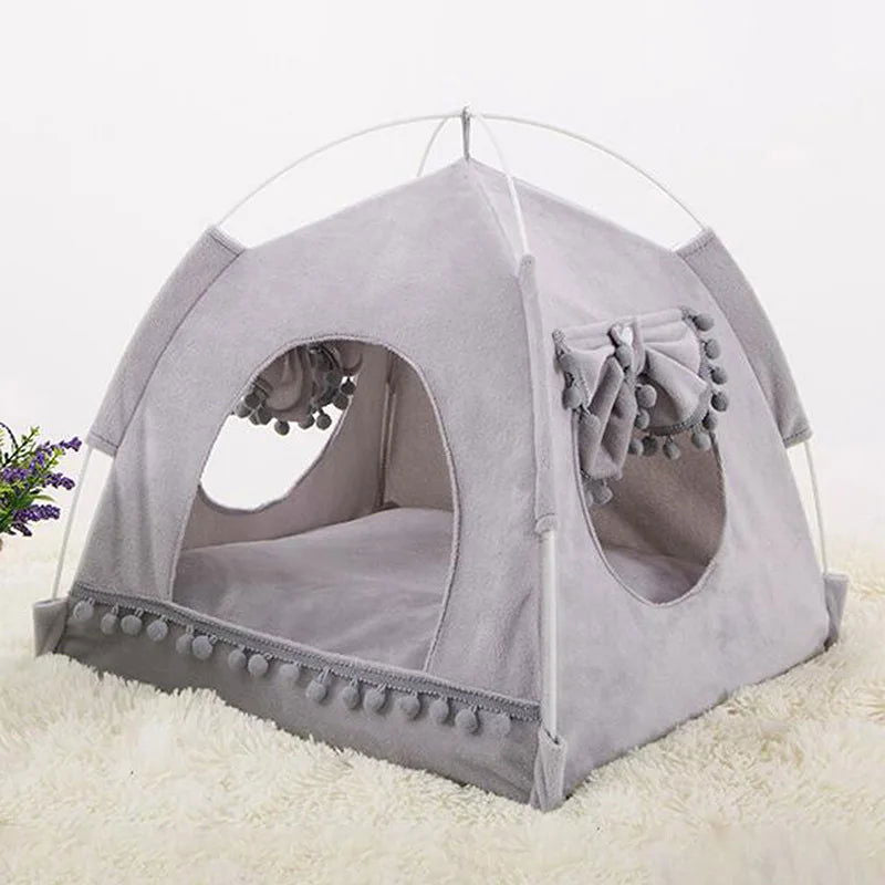 Breathable Cat Dog Litter Tent Kennel Foldable Universal Indoor Teepee Pet House Breathable Puppy Tent Bed Dog Supplies - Slobuy