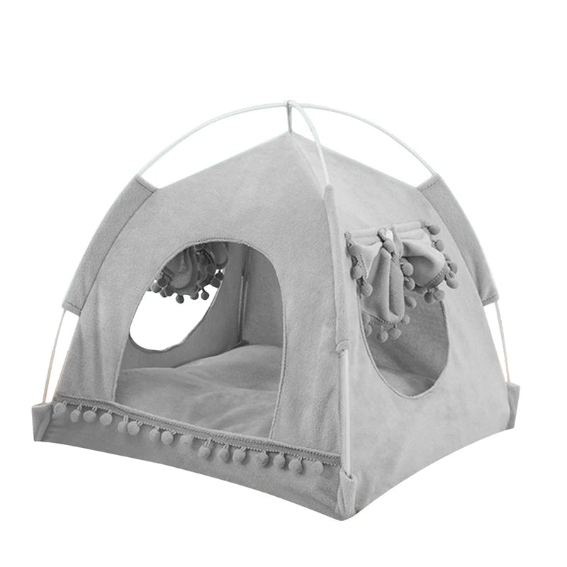Breathable Cat Dog Litter Tent Kennel Foldable Universal Indoor Teepee Pet House Breathable Puppy Tent Bed Dog Supplies - Slobuy