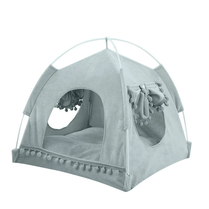 Breathable Cat Dog Litter Tent Kennel Foldable Universal Indoor Teepee Pet House Breathable Puppy Tent Bed Dog Supplies - Slobuy