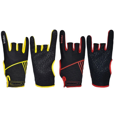 Breathable Elastic Bowling Gloves Half Finger Instrument Sports Gloves Mittens Grip Protective Gloves Bowling supplies - Slobuy