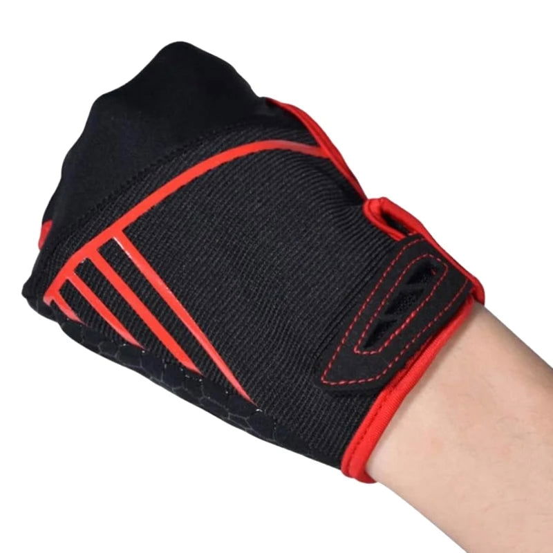 Breathable Elastic Bowling Gloves Half Finger Instrument Sports Gloves Mittens Grip Protective Gloves Bowling supplies - Slobuy