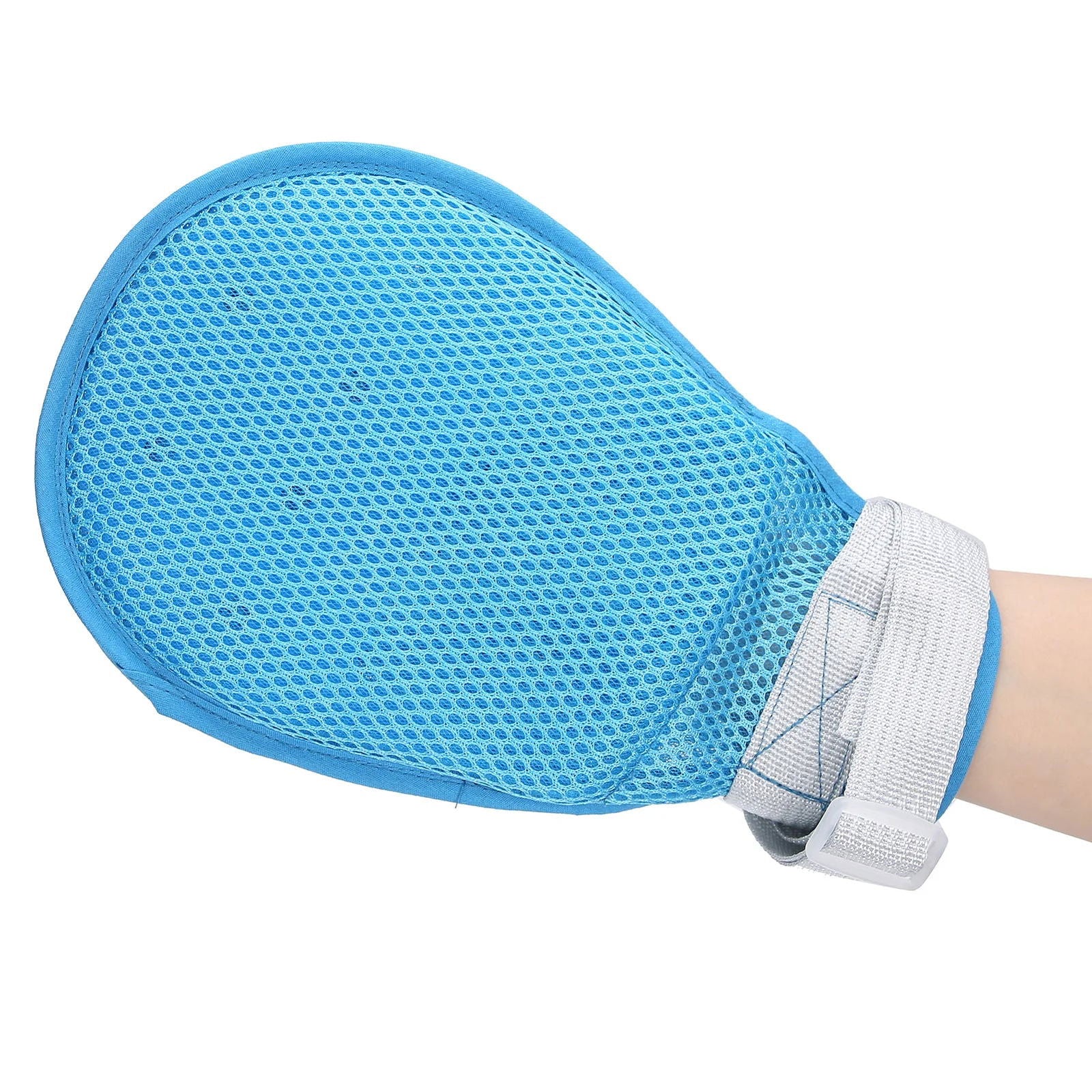 Breathable Self Injury Prevention Hand Fixed Restraint Glove Patient Safety Hand Control Gloves Adjustable for Elderly Disabled - Slobuy