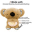 Breathing Bear Baby Soothing Otter Plush Doll Toy Baby Kids Soothing Music Baby Sleeping Companion Sound and Light Doll Toy Gift - Slobuy