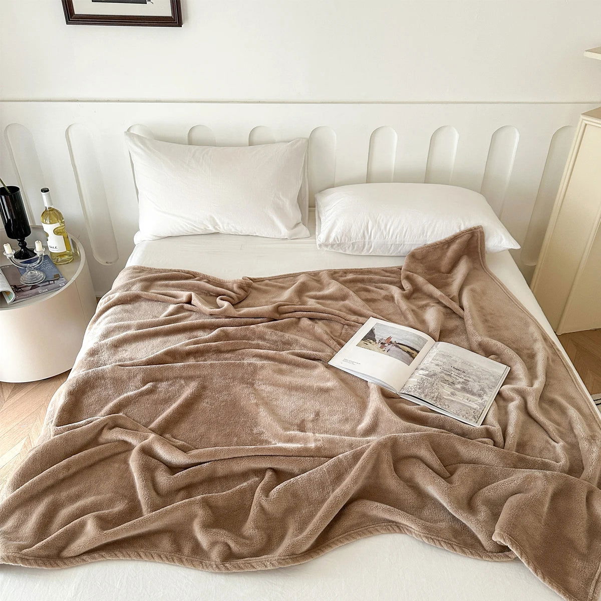 Bucephalus Flannel Throw Blankets, Fuzzy Super Soft Comfy and Cozy Luxury Flannel Throw Blankets for Couch Sofa,Black Gray Khaki - Slobuy