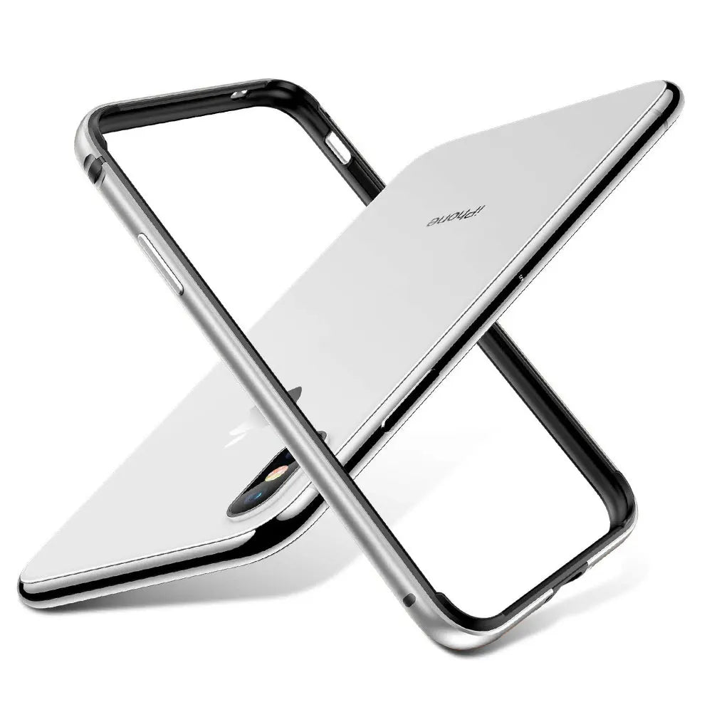 Bumper Case For iPhone 15 14 Plus 13 12 Mini 11 Pro Max 12Pro 11Pro 14pro XR Luxury Aluminum Metal Phone Blue Black Accessories - Slobuy