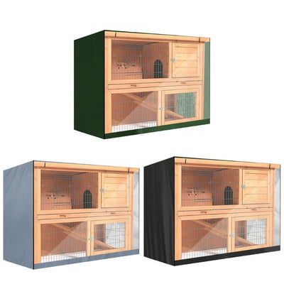 Bunny Rabbit Hutch Cover for Winter Garden Outdoor Waterproof Small Animal Cage Crate Cover UV Resistant Heavy Duty Pets - Slobuy