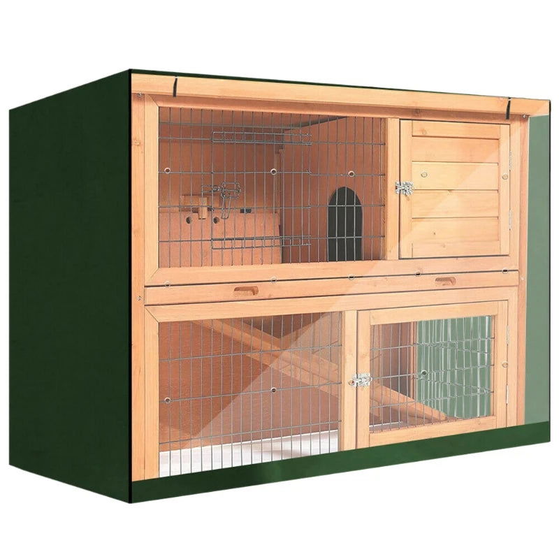 Bunny Rabbit Hutch Cover for Winter Garden Outdoor Waterproof Small Animal Cage Crate Cover UV Resistant Heavy Duty Pets - Slobuy