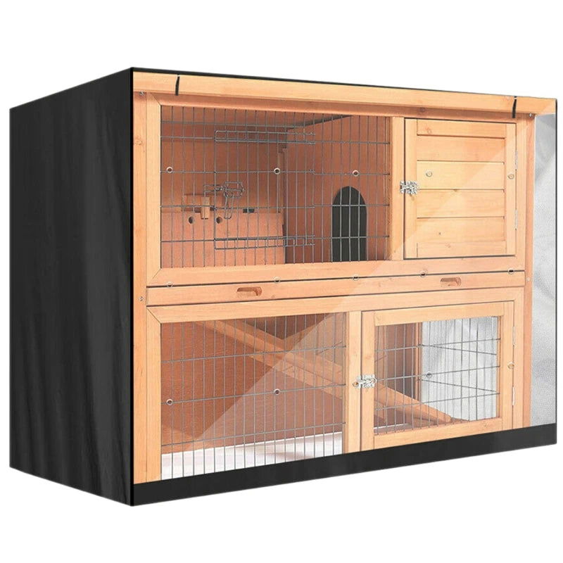 Bunny Rabbit Hutch Cover for Winter Garden Outdoor Waterproof Small Animal Cage Crate Cover UV Resistant Heavy Duty Pets - Slobuy