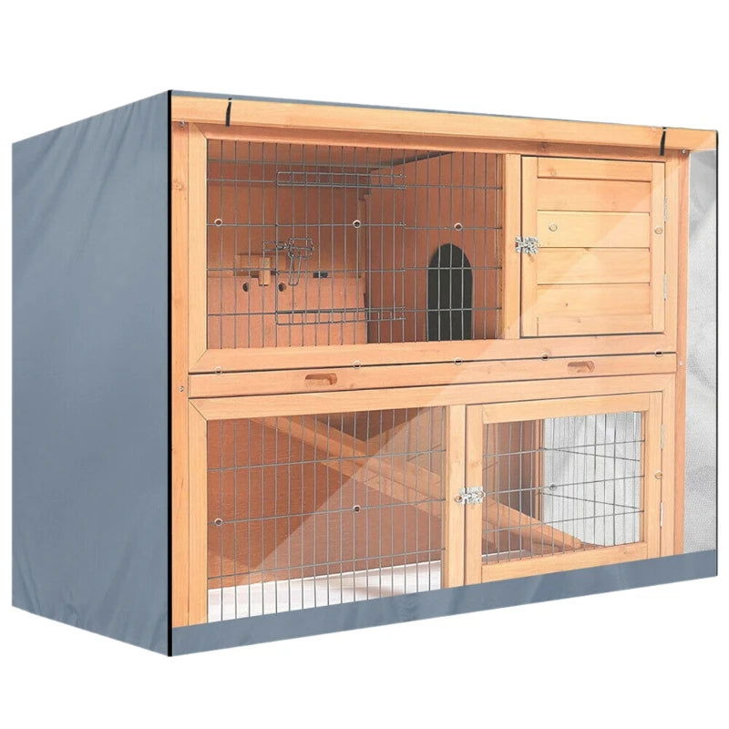 Bunny Rabbit Hutch Cover for Winter Garden Outdoor Waterproof Small Animal Cage Crate Cover UV Resistant Heavy Duty Pets - Slobuy